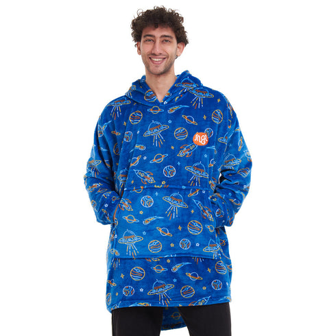 Snuggs Sweat à capuche "Espace bleu"