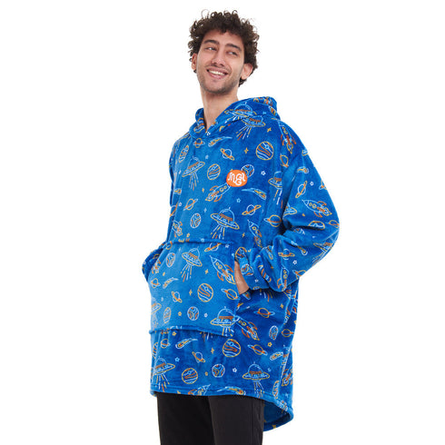 Snuggs Sweat à capuche "Espace bleu"