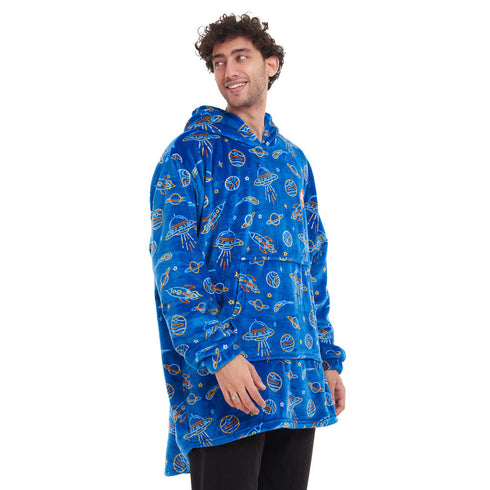Snuggs Sweat à capuche "Espace bleu"