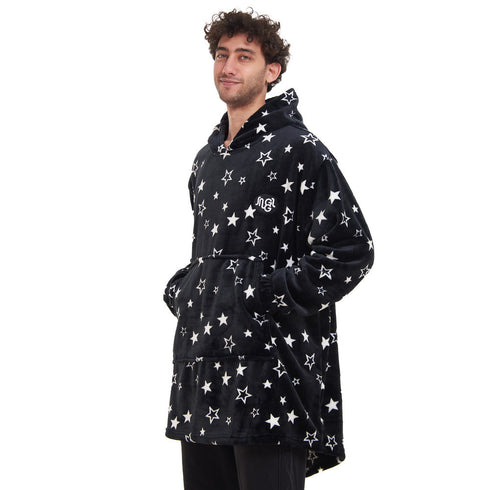 Snuggs Sweat à capuche "Étoiles Noires"