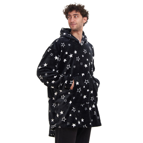 Snuggs Sweat à capuche "Étoiles Noires"
