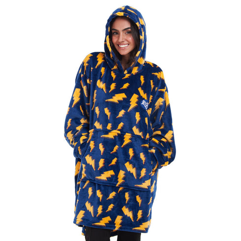 Snuggs Sweat à capuche "Eclair Bleu Foncé"