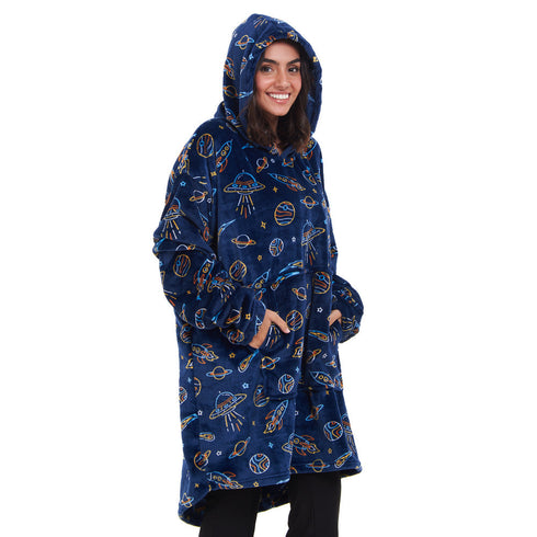 Snuggs Sweat à capuche "Espace Bleu Foncé"