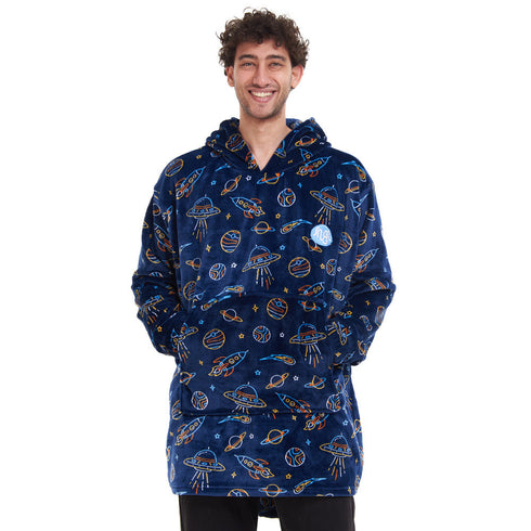 Snuggs Sweat à capuche "Espace Bleu Foncé"
