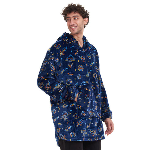 Snuggs Sweat à capuche "Espace Bleu Foncé"