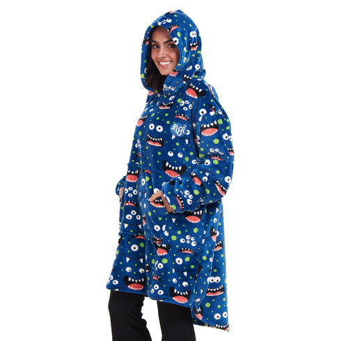 Snuggs Sweat à capuche " Monstre Bleu"