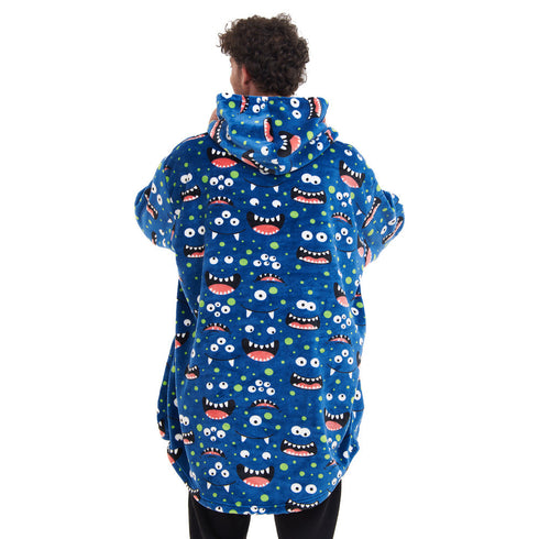 Snuggs Sweat à capuche " Monstre Bleu"