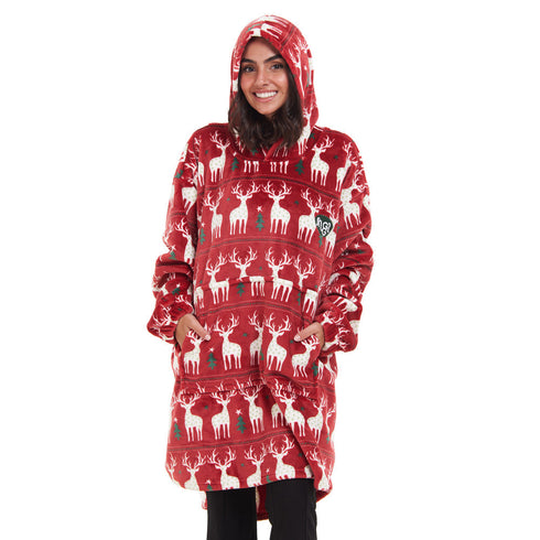 Snuggs Sweat à capuche "Noël rouge"
