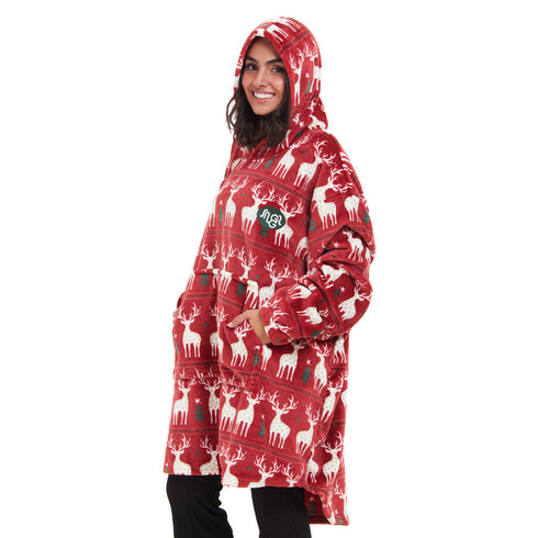 Snuggs Sweat à capuche "Noël rouge"