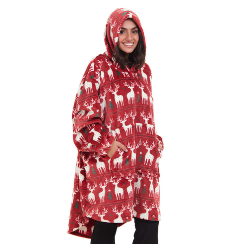 Snuggs Sweat à capuche "Noël rouge"