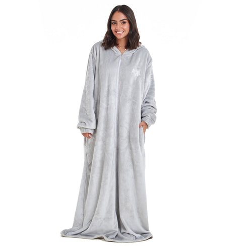 Snuggs Couverture avec manches "Gris"