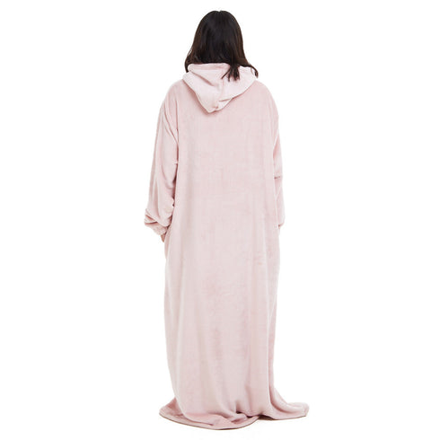 Snuggs couverture avec manches "Rose poussiéreuse"