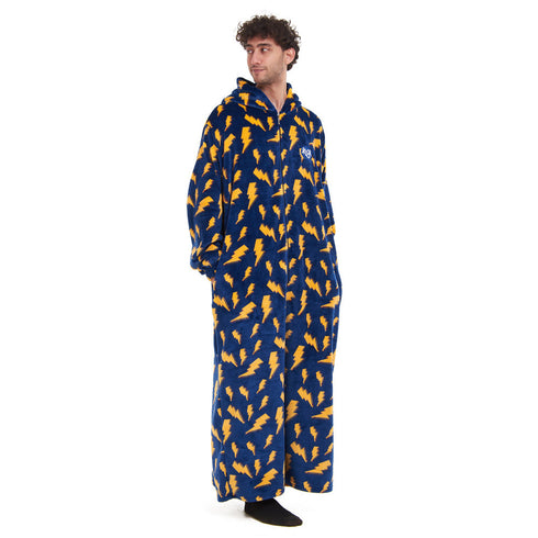 Snuggs Couverture avec manches "Eclair Bleu Foncé"