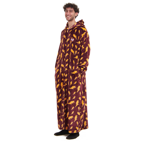 Snuggs Couverture avec manches "Eclair Bordeaux"