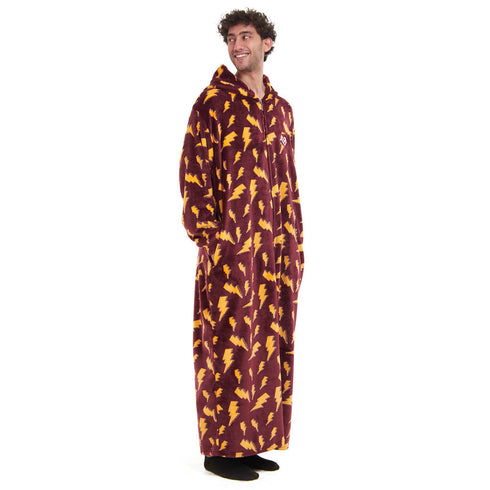 Snuggs Couverture avec manches "Eclair Bordeaux"