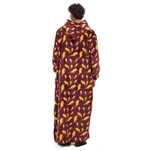 Snuggs Couverture avec manches "Eclair Bordeaux"