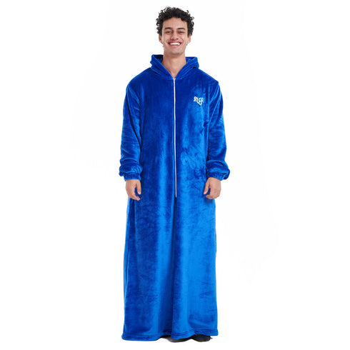 Snuggs Couverture avec manches "Bleu"