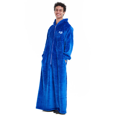 Snuggs Couverture avec manches "Bleu"