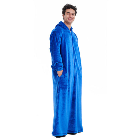 Snuggs Couverture avec manches "Bleu"