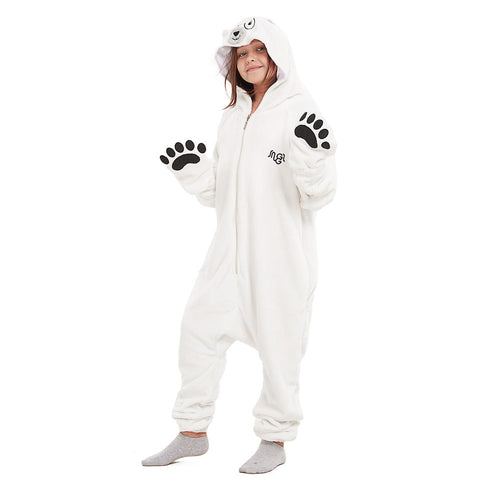 Snuggs Combinaison pyjama animaux d'enfant "Ours polaire"