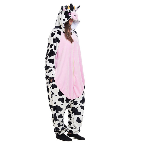 Snuggs Combinaison pyjama animaux "Vache Rose"