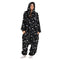 Snuggs combinaison pyjama "Noir avec des étoiles blanches"