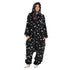 Snuggs combinaison pyjama "Noir avec des étoiles blanches"