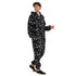 Snuggs combinaison pyjama "Noir avec des étoiles blanches"