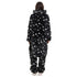 Snuggs combinaison pyjama "Noir avec des étoiles blanches"
