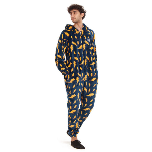 Snuggs Combinaison pyjama "Eclairs Bleu Marine"