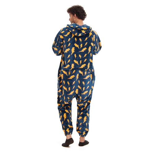 Snuggs Combinaison pyjama "Eclairs Bleu Marine"