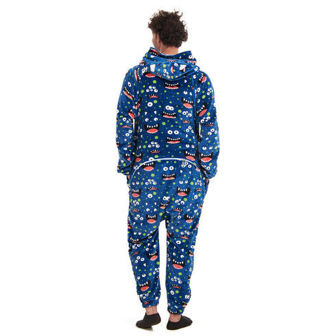 Snuggs Blanket Onesie "Blue monster"