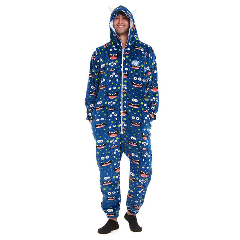 Snuggs Blanket Onesie "Blue monster"
