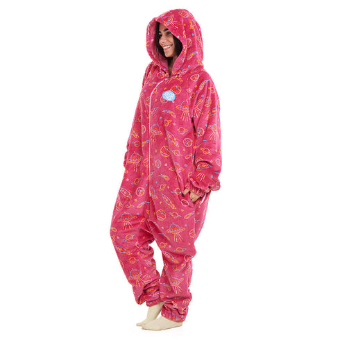 Snuggs combinaison pyjama "Espace Fuchsia"