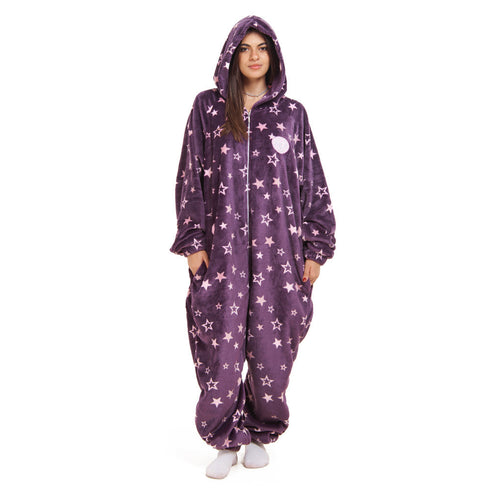 Snuggs Combinaison pyjama "Etoiles violettes"